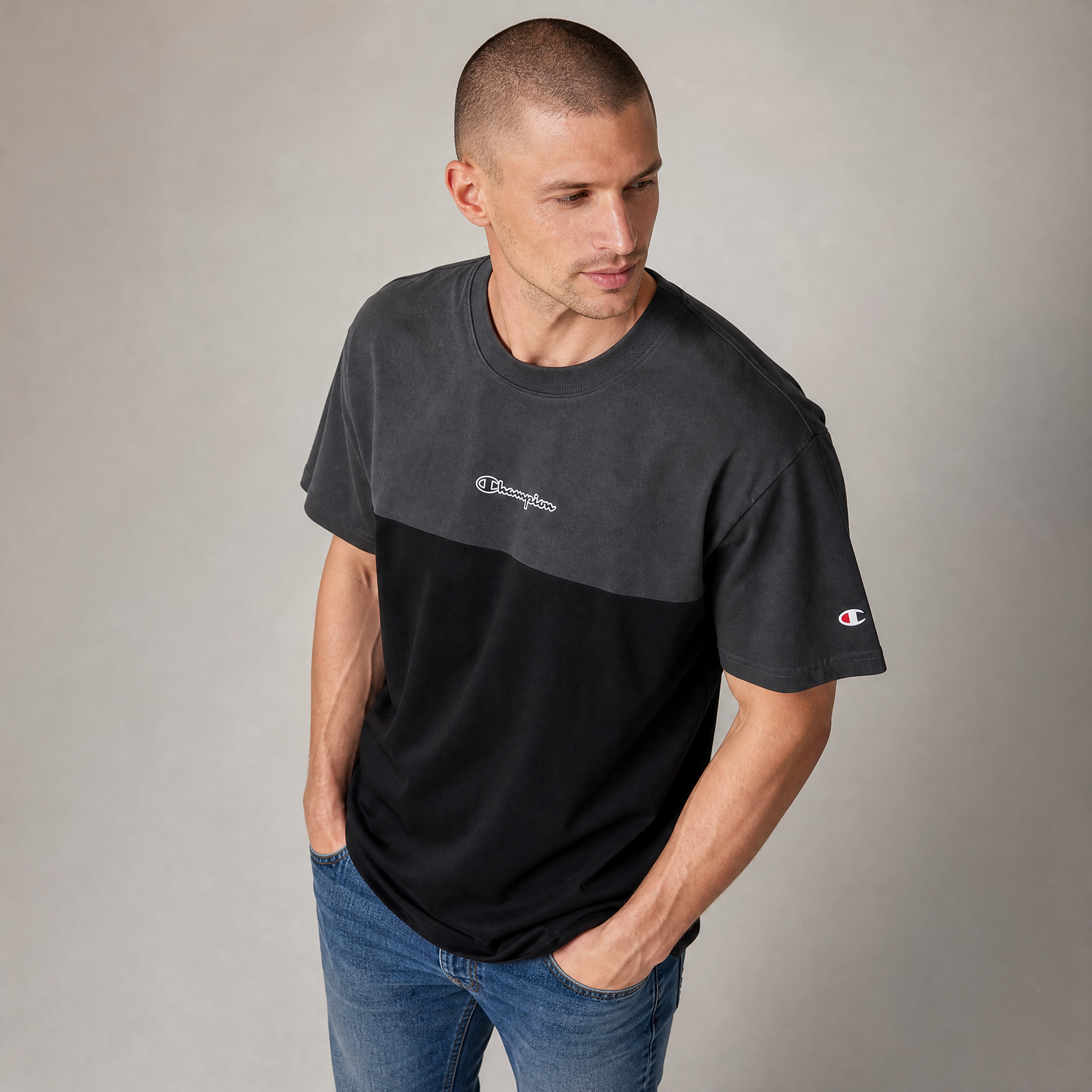 Champion Original sleve logo t-shirt