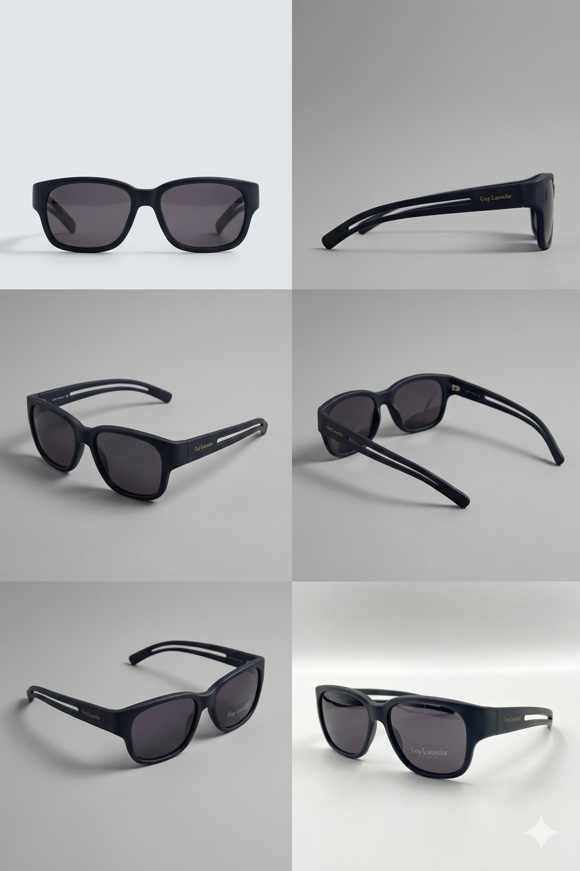 Guy Laroche GL FELIX vintage square black 90s men women