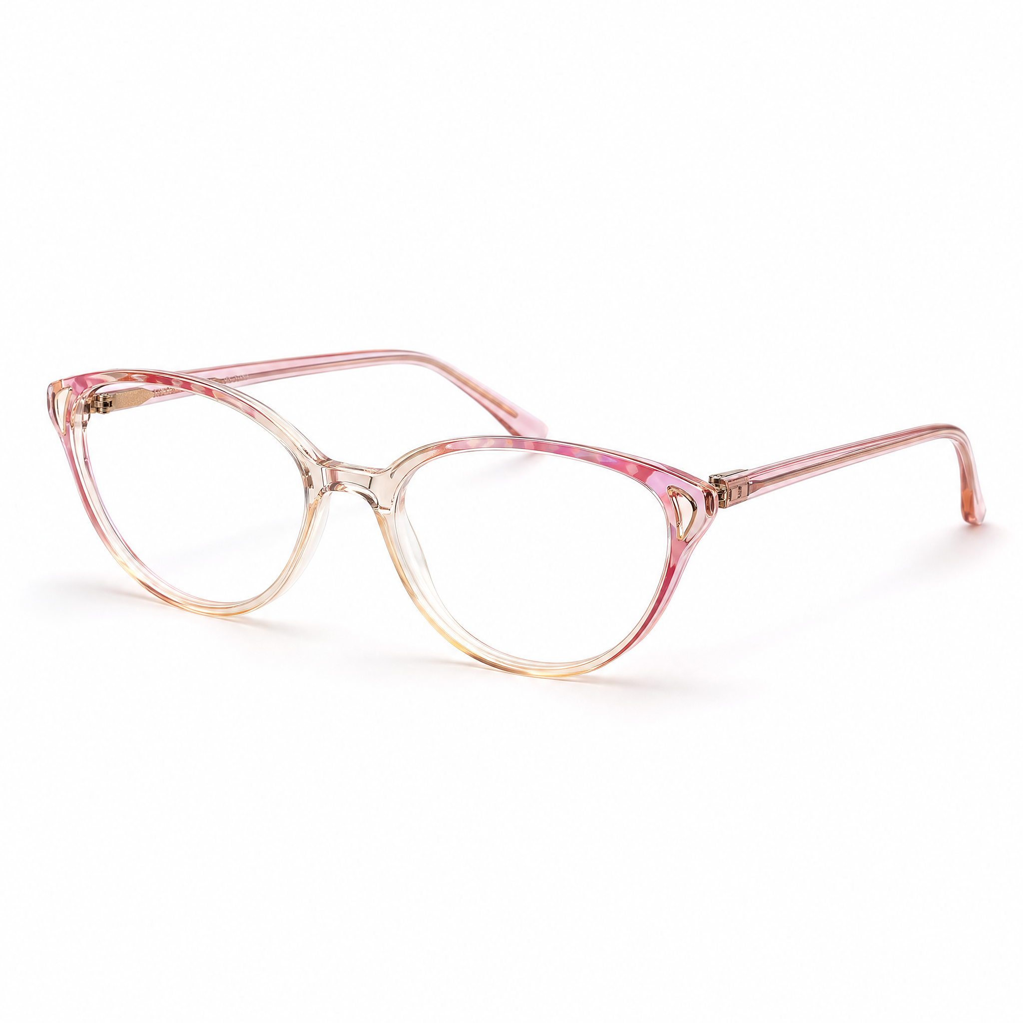Vintage Glasses with Pink & Purple