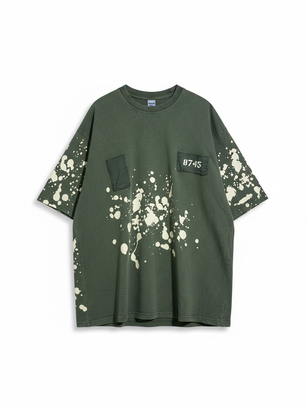 8745 T-shirt with splatter