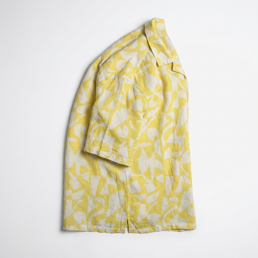 Light Yellow Abstract Shirt