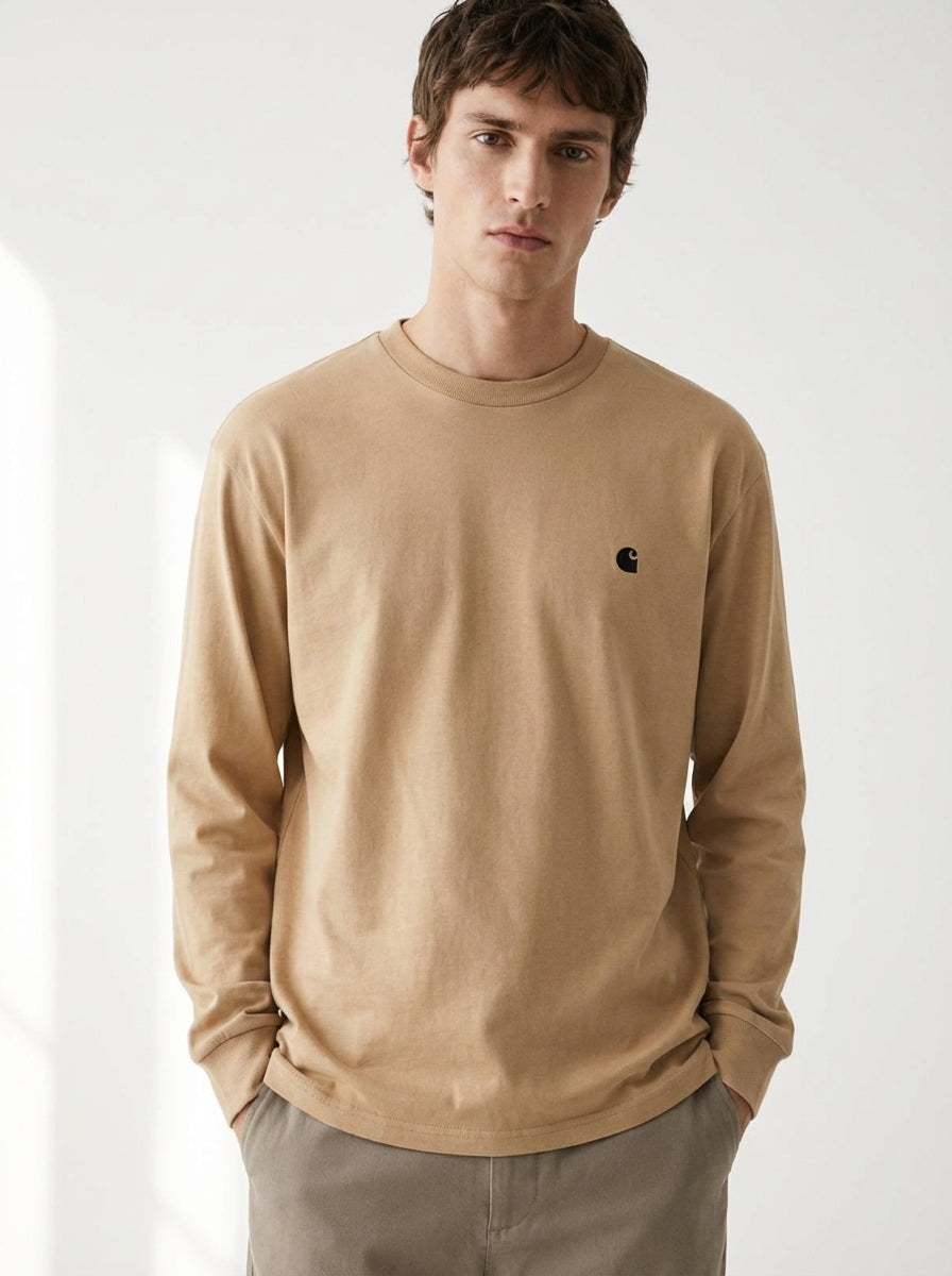 Camiseta Carhartt WIP Madison Peanut Black