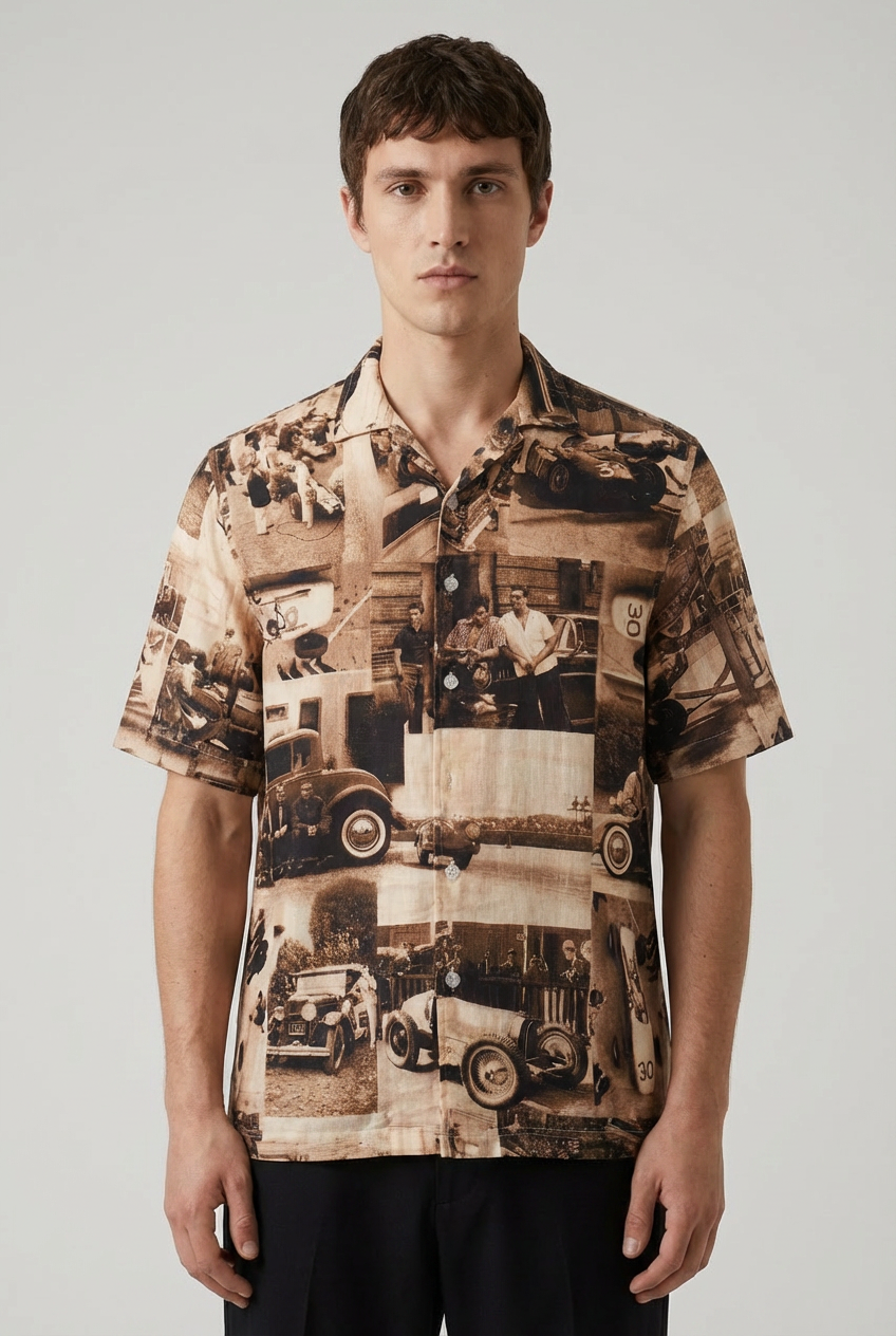 Vintage Car Print Shirt